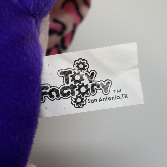 Vintage Y2K Pink Purple Sea Turtle Toy Factory Stuffed Animal NWT Large Plush - Picture 12 of 12